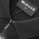 ⁦פולו קצר מעוצב שחור של WJEANS⁩ – תמונה ⁦5⁩
