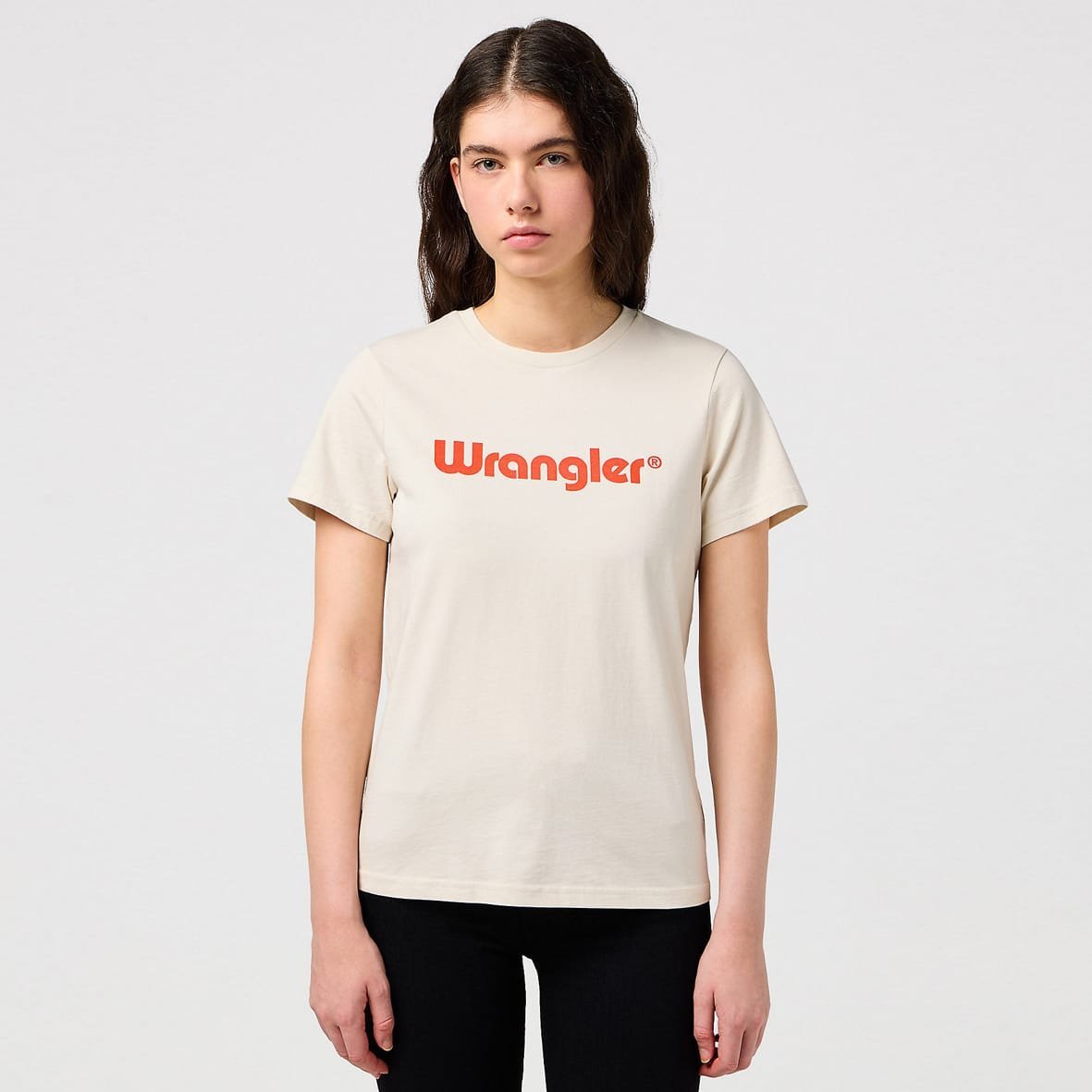 WRANGLER-T-SHIRT-112350305.jpg טי-שירט כותנה לצעירות של WRANGLER 112350305 – תמונה 1