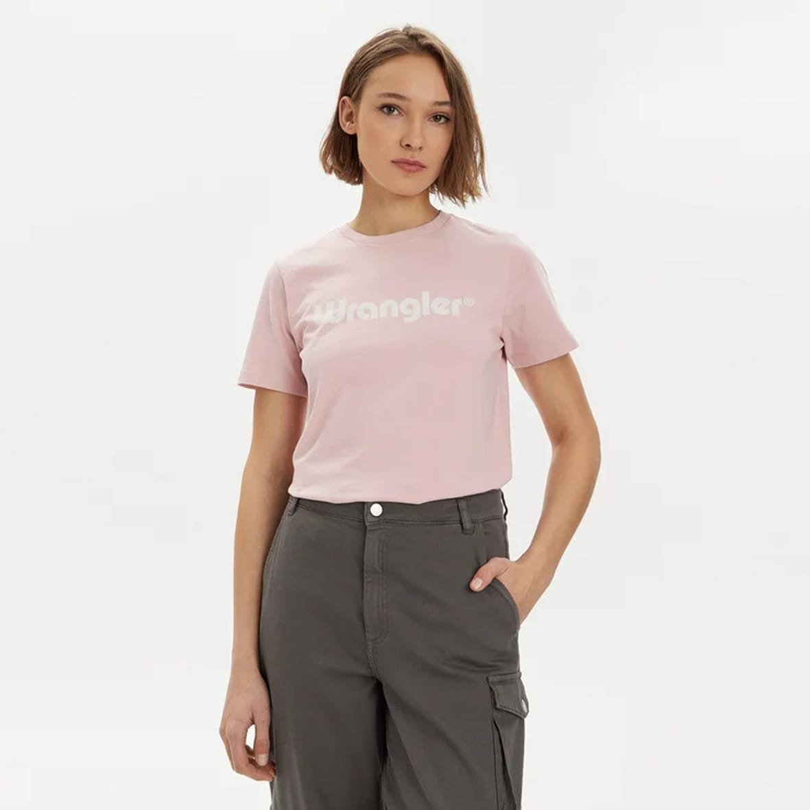 WRANGLER-T-SHIRT-112350309.jpg טי-שירט כותנה לצעירות של WRANGLER T-SHIRT 112350309 – תמונה 1