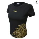 טי שירט של לצעירות WJEANS TS2022-BLACK – תמונה 4