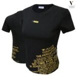 טי שירט של לצעירות WJEANS TS2022-BLACK