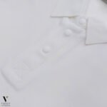 פולו קצר לבן לגברים של BLANK – תמונה 3