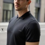 פולו קצר חלק לגברים של BLANK – תמונה 3