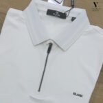 ⁦פולו קצר לבן חלק לגברים של BLANK⁩ – תמונה ⁦5⁩
