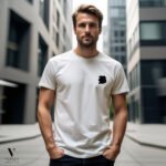 טי-שירט כותנה BLANK LONDON