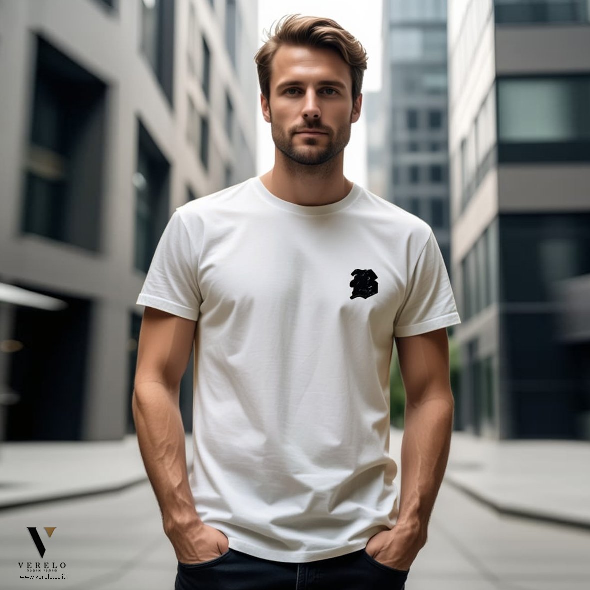 BLANK LONDON-BLM260010-WHITEBLACK טי-שירט כותנה BLANK LONDON – תמונה 1