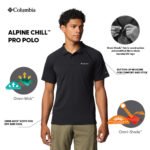 ⁦פולו שחור של COLUMBIA Alpine Chill⁩ – תמונה ⁦5⁩