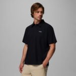 ⁦חולצת פולו צ'יל קריק שחור של COLUMBIA⁩ – תמונה ⁦5⁩