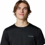 חולצת טי של קולומביה בצבע שחור עם שוליים – תמונה 3