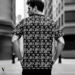 ⁦חולצת טי מעוצבת שחור של GIORGIO BELLINI⁩ – תמונה ⁦2⁩