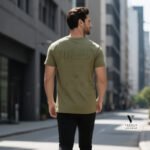 ⁦טי שירט ירוק עיצוב ריקמה עם של WJEANS⁩ – תמונה ⁦2⁩