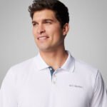 חולצת פולו לבן של COLUMBIA UTILIZER