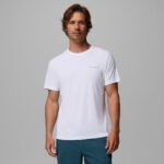 חולצת טי טכנית קלה לבן של Columbia Zero Rules