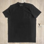 ⁦טי שירט שחור מעוצב ריקמה של ROBERTO VINO⁩ – תמונה ⁦4⁩