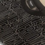 ⁦טי-שירט שחור מבד סריג של VALERIO⁩ – תמונה ⁦5⁩