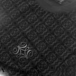 ⁦טי-שירט שחור מעוצבת מבד סריג של VALERIO⁩ – תמונה ⁦5⁩