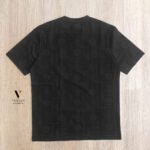 טי-שירט שחור מבד סריג של GIORGIO BELLINI – תמונה 4