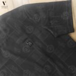 טי-שירט שחור מבד סריג של GIORGIO BELLINI – תמונה 7