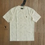 ⁦טי-שירט קרם מבד סריג של GIORGIO BELLINI⁩ – תמונה ⁦3⁩