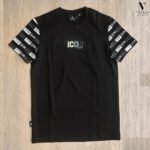 ⁦טי-שירט שחור מעוצב של 10-ICON ITALY⁩ – תמונה ⁦3⁩