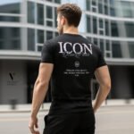 ⁦טי-שרט מעוצב כותנה של ICON PARIS⁩ – תמונה ⁦2⁩