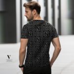 ⁦טי-שרט מעוצב שחור של ICON PARIS⁩ – תמונה ⁦2⁩