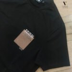 ⁦טי-שרט שחור כותנה של ICON PARIS⁩ – תמונה ⁦5⁩