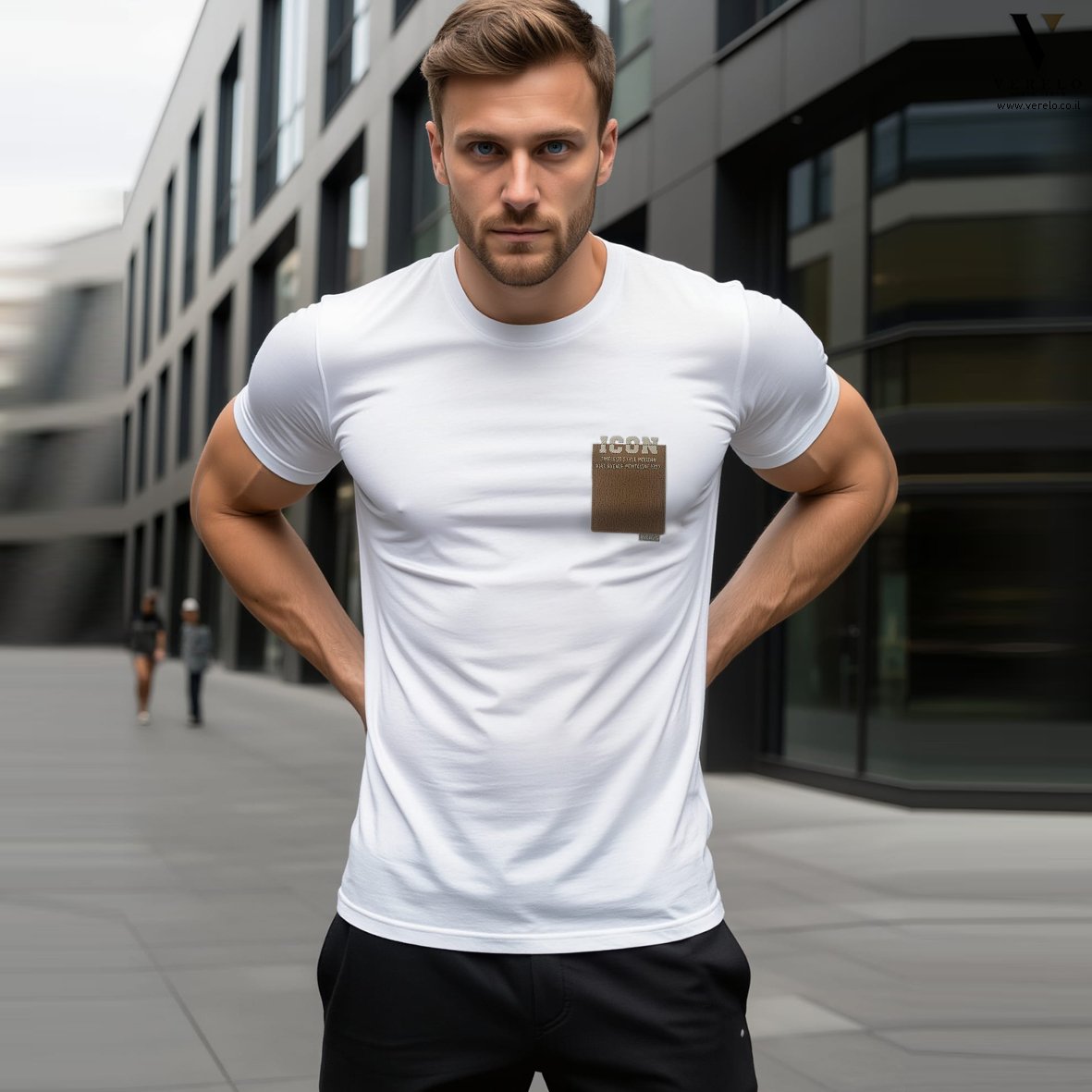 ICON PARIS S26IPT508-WHITE-3 טי-שרט לבן כותנה של ICON PARIS – תמונה 1