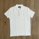 ⁦פולו קצר לבן מבד סריג של ROBERTO VINO⁩ – תמונה ⁦2⁩