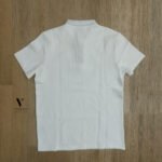 ⁦פולו קצר לבן מבד סריג של ROBERTO VINO⁩ – תמונה ⁦3⁩