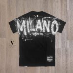 ⁦טי שירט שחור עיצוב מודפס של ROBERTO VINO⁩ – תמונה ⁦5⁩