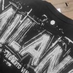 ⁦טי שירט שחור עיצוב מודפס של ROBERTO VINO⁩ – תמונה ⁦8⁩