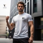 טי שירט לבן עיצוב מודפס של ROBERTO VINO