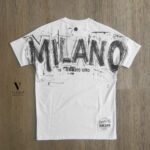 ⁦טי שירט לבן עיצוב מודפס של ROBERTO VINO⁩ – תמונה ⁦4⁩