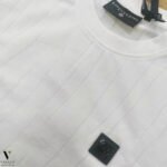 ⁦טי שירט לבן מבד סריג של ROBERTO VINO⁩ – תמונה ⁦4⁩