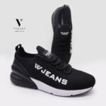נעלי גרב עם שרוכים שחור מעוצב של WJEANS