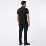 ⁦פולו קצר מעוצב שחור לגברים של BLANK⁩ – תמונה ⁦2⁩