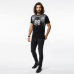 ⁦טי-שרט מעוצב שחור של ENRICO ROSSI⁩ – תמונה ⁦3⁩
