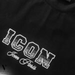 ⁦טי-שרט מעוצב שחור של ICON PARIS⁩ – תמונה ⁦5⁩