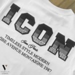 ⁦טי-שרט מעוצב לבן של ICON PARIS⁩ – תמונה ⁦5⁩
