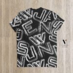 ⁦טי שירט שחור/לבן עיצוב מודפס של WJEANS⁩ – תמונה ⁦4⁩