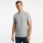 טי שירט אפור עיצוב מודפס של WJEANS