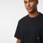⁦טי שירט אוברסייז שחור עיצוב ריקמה עם של WJEANS⁩ – תמונה ⁦4⁩