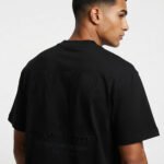 ⁦טי שירט אוברסייז שחור עיצוב ריקמה עם של WJEANS⁩ – תמונה ⁦3⁩