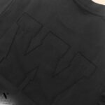 ⁦טי שירט אוברסייז שחור עיצוב ריקמה עם של WJEANS⁩ – תמונה ⁦6⁩