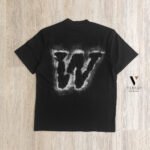 טי שירט אוברסייז שחור/לבן עיצוב ריקמה עם של WJEANS – תמונה 7