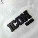 ⁦פולו קצר חלק לבן כותנה של ICON PARIS⁩ – תמונה ⁦6⁩